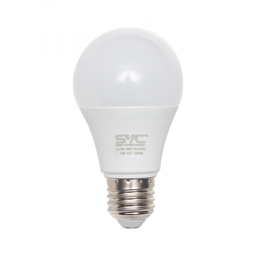 Эл. лампа светодиодная SVC LED A60-10W-E27-3000K, Тёплый фото 2