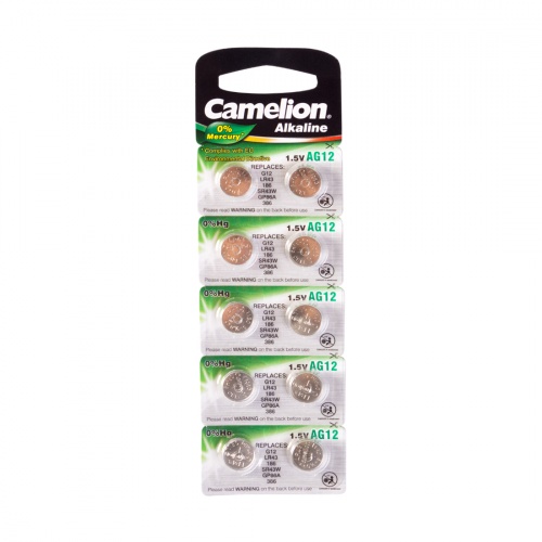 Батарейка CAMELION Alkaline AG12-BP10(0%Hg) 10 шт. в блистере фото 2