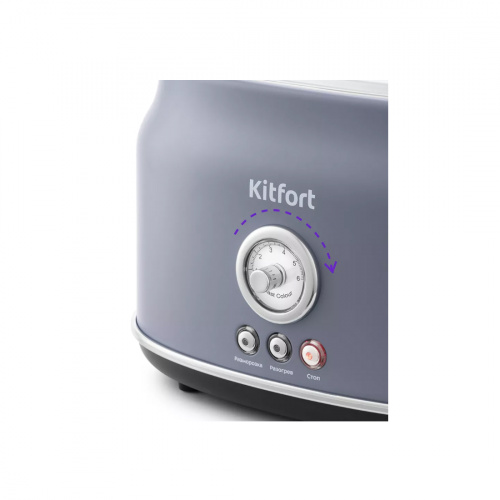 Тостер Kitfort КТ-2038-3 (серый) фото 3