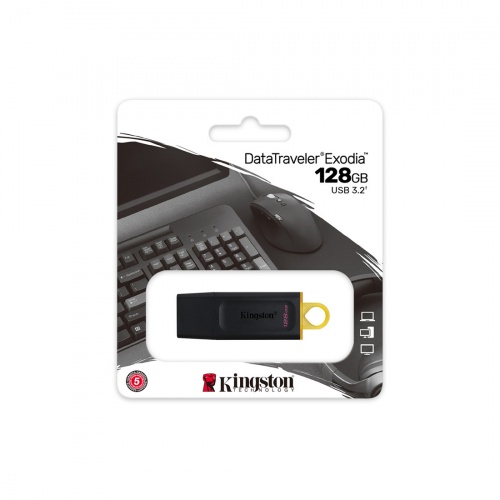 USB-накопитель Kingston DTX/128GB 128GB Чёрный фото 4