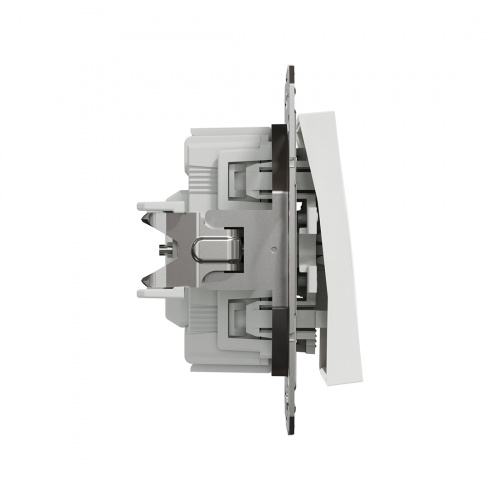 Переключатель одноклавишный SE EPH1570121 Asfora 10AX механизм с подсветкой белый фото 4
