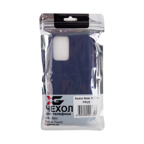 Чехол для телефона X-Game XG-PR25 для Redmi Note 10 Pro TPU Тёмно-синий фото 4