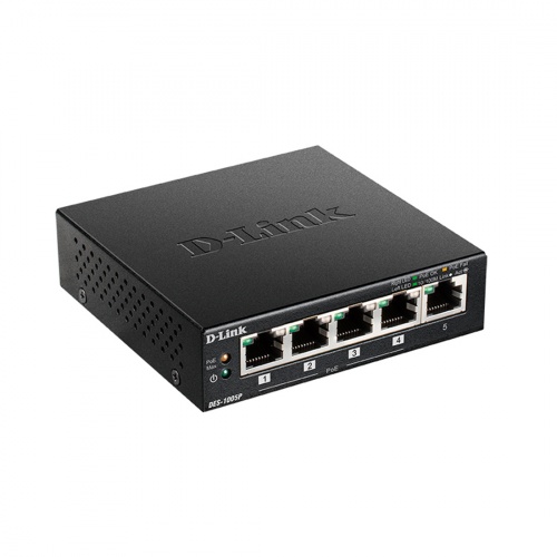 Коммутатор D-Link DES-1005P/B1A фото 2