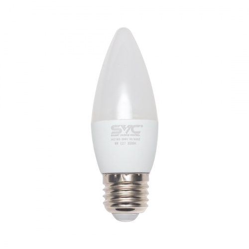 Эл. лампа светодиодная SVC LED C35-9W-E27-3000K, Тёплый фото 2